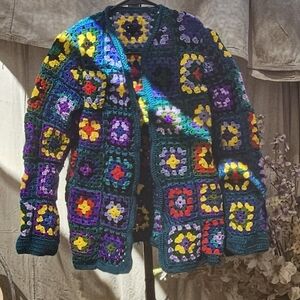 Colorful Crochet Sweater